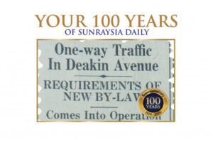 Angle parking allowed on Deakin Avenue in 1940