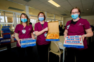 MBPH staff enjoy pizza generosity