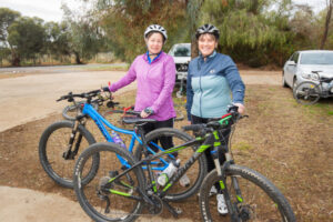 Women riders get support in bicycle push
