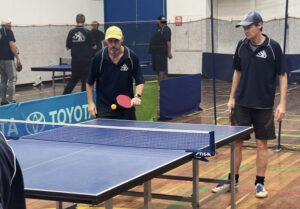 Table tennis doubles round a success