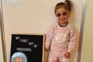 Robinvale four-year-old Taylor beats the odds at kinder