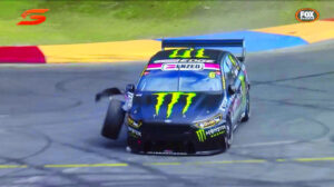 Cameron Waters crashes out