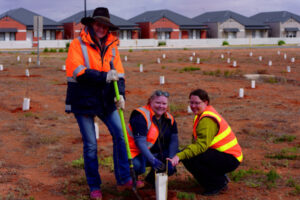 Locals brave the weather on National Tree Day