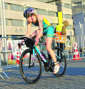 Two paths for triathlete