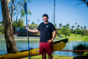 Kayaker Cumming’s brave venture down the Murray
