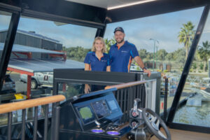 Accessible houseboat sets sail