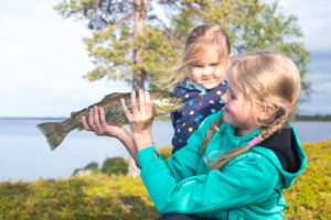 Trout fishing during school holidays