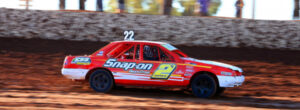 Mildura’s Corey Sandow on a high after street stock speedway podium