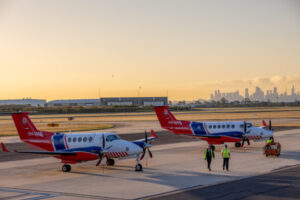 Air ambos take to sky
