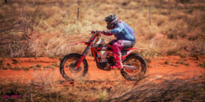 Racers fly the flag at Finke
