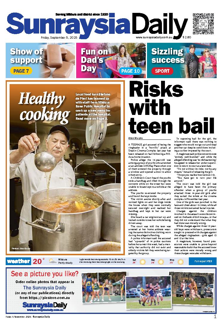Sunraysia Daily Friday – 5th September 2025